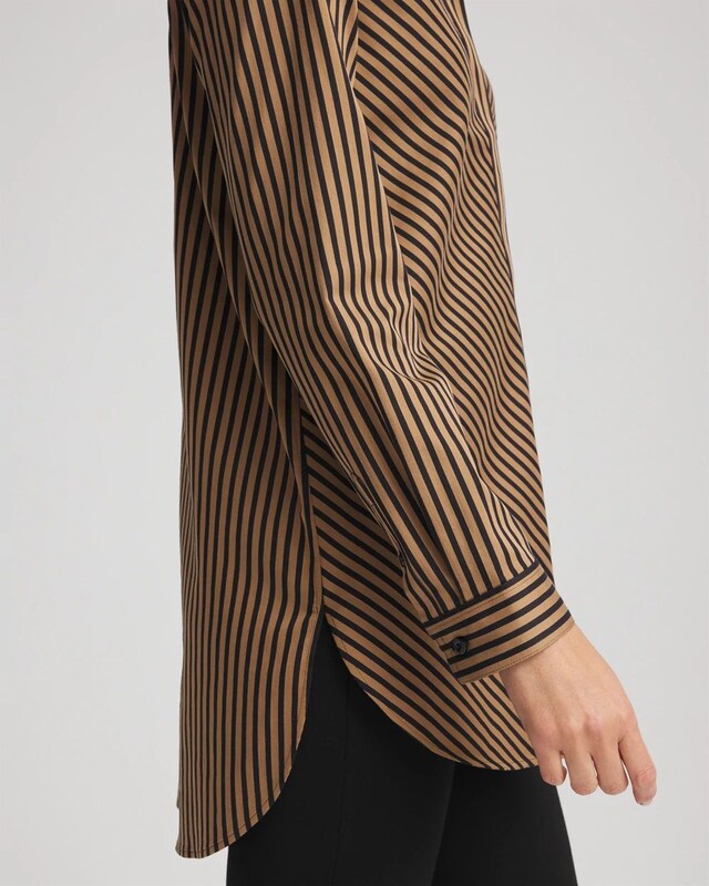 No Iron Slimming Imperial Stripe Tunic - image 4